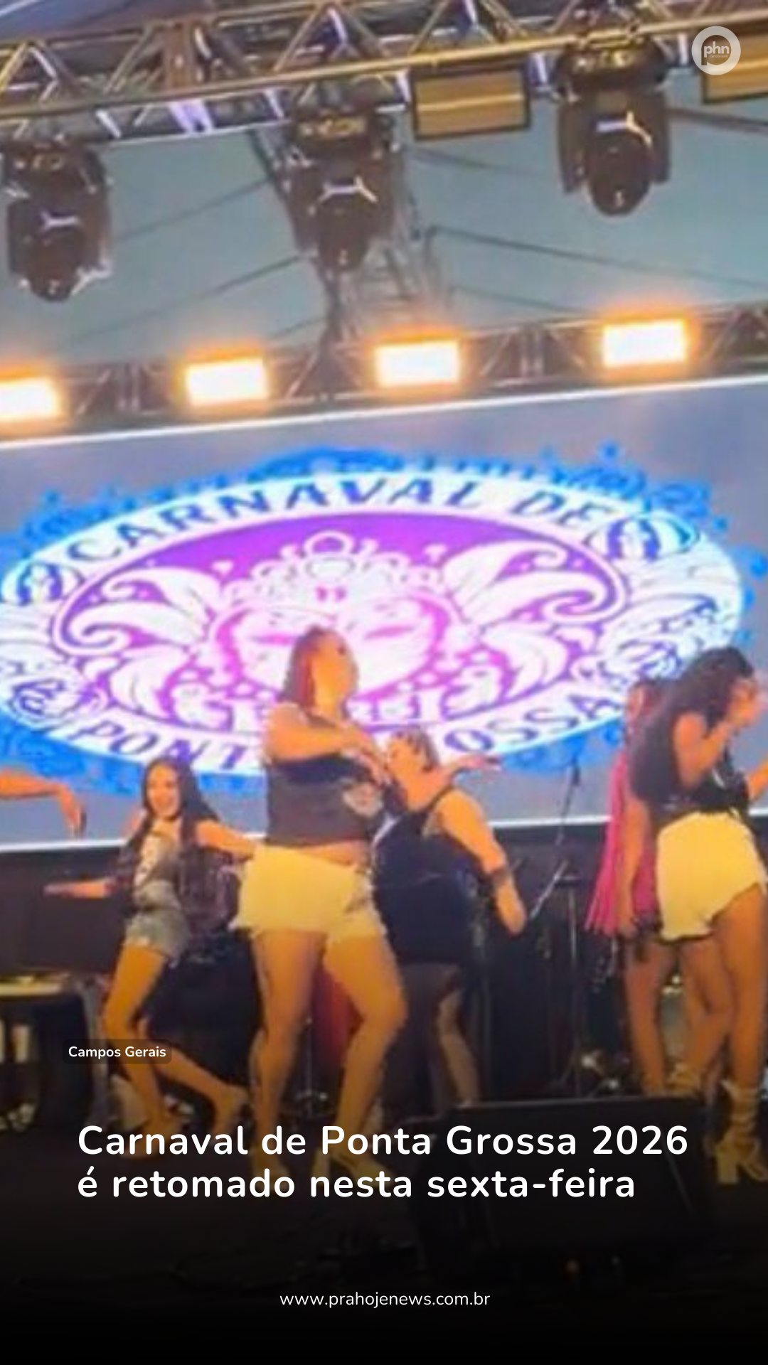 Carnaval de Ponta Grossa 2026 é retomado nesta sexta-feira