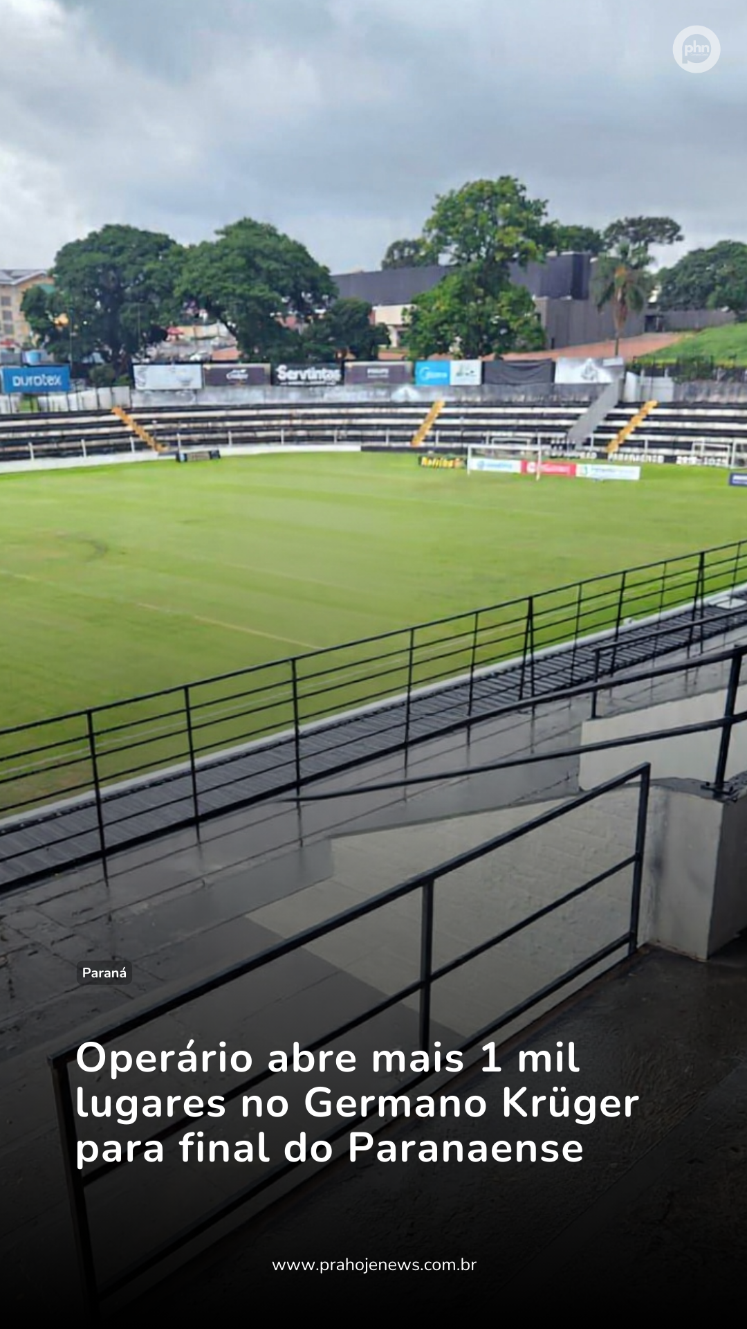 Operário abre mais 1 mil lugares no Germano Krüger para final do Paranaense